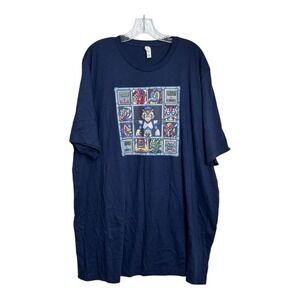 Capcom Mega Man Characters Retro 1990s Gamer  T‎ Shirt Tee Mens Size 3XL NWOT